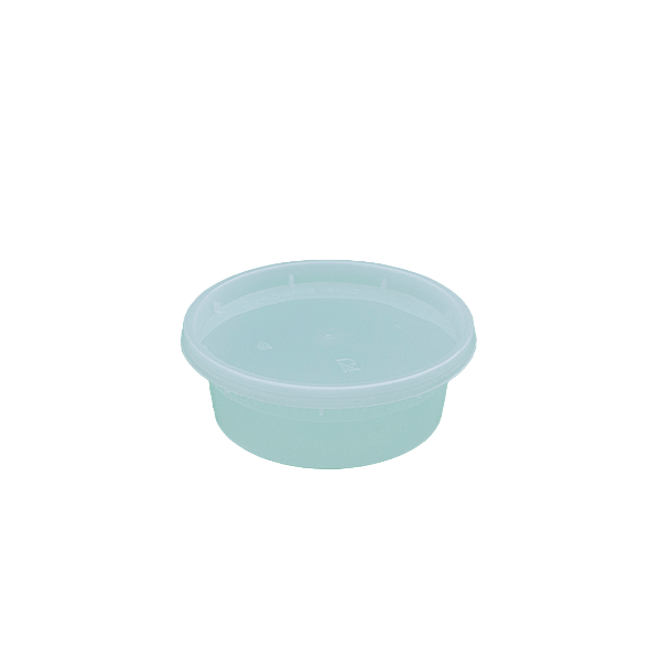 Plastic Deli Container With Lid Combo Pack - 8oz.- 240/Case