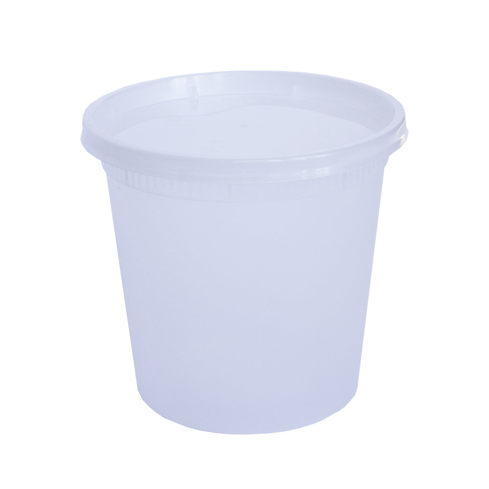 Plastic Deli Container With Lid Combo Pack - 24oz.- 240/Case
