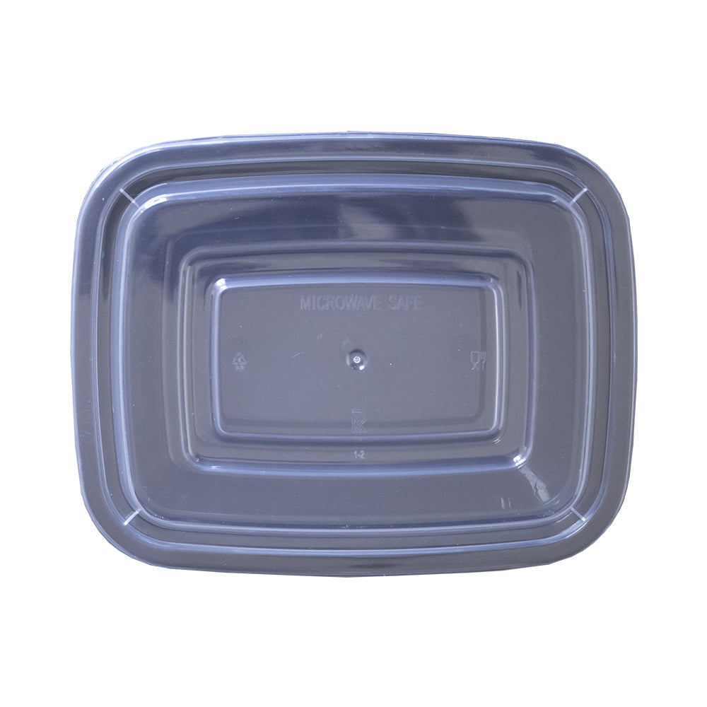 Rectangle Plastic Container With Lid Combo Pack - 12oz.- 150/Case