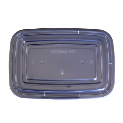 Rectangle Plastic Container With Lid Combo Pack - 16oz.- 150/Case