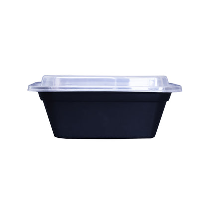 Rectangle Plastic Container With Lid Combo Pack - 38oz.- 150/Case